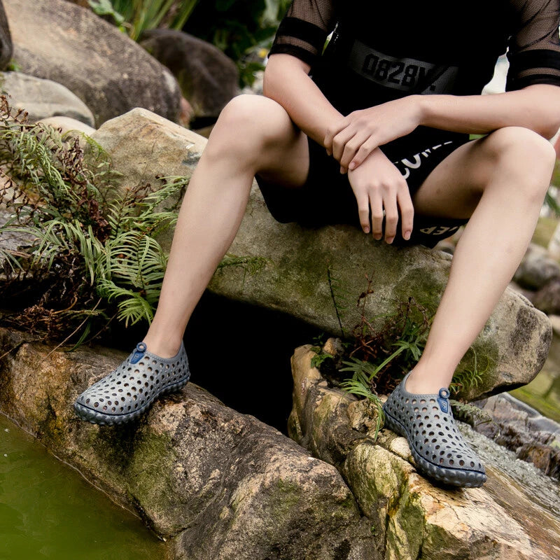 Men's Women' Jelly Sandals | Water Slip On Shoes | Beach Lightweight Slipper