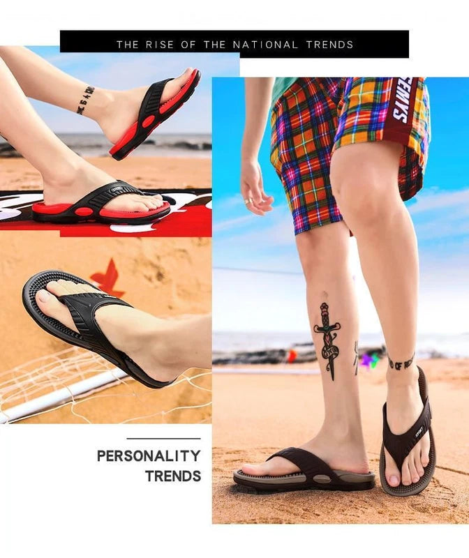 Mens Thong Sandals Fabric Comfort Beach Sandal Slippers Us Size 7-11