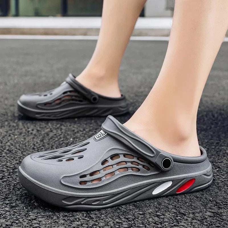 Men Sandals Summer Clogs EVA Garden Slippers Hole Shoes Beach Platform