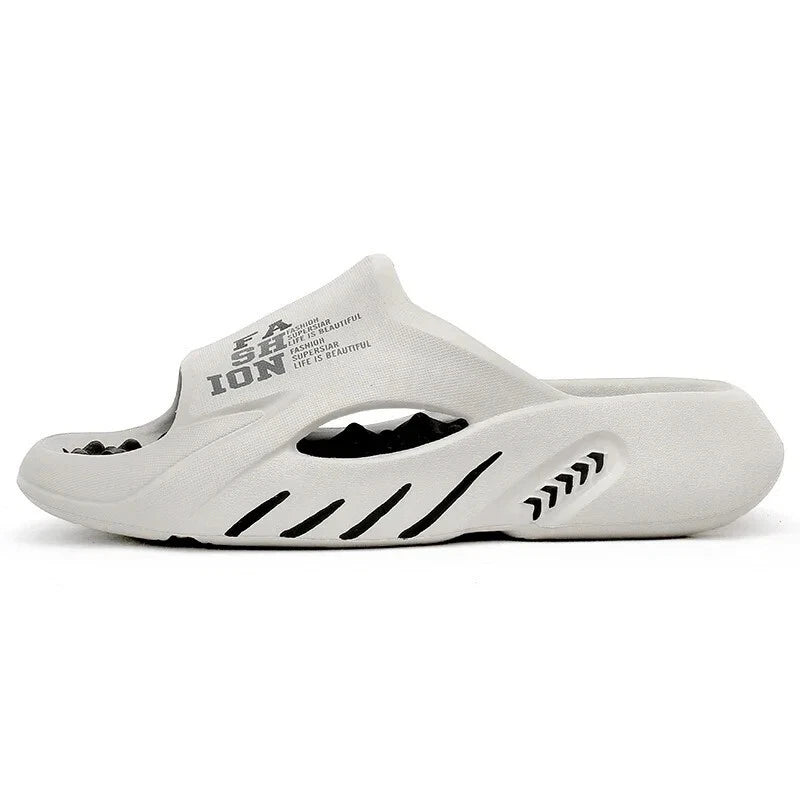 2025 Men's New Summer Massage Slippers Sandals Slides Soft EVA Beach Shoes Gift