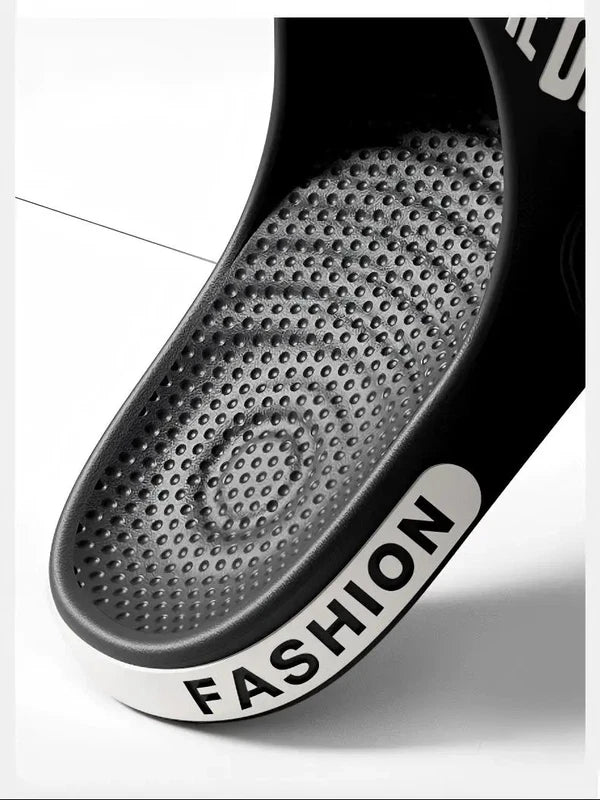 Men's Lightweight Summer Slippers Open Toe Breathable Flip Flops Indoor Outdoor