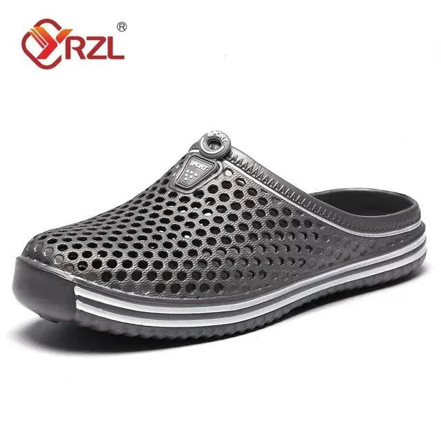Men Summer Shoes Sandals Men's Holes Sandals Hollow Breathable Flip Flops