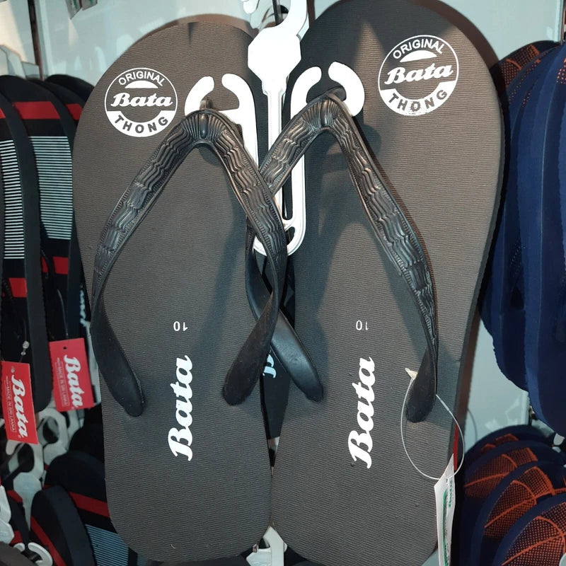 Men's Summer Sandals Natural Rubber Slippers Beach Shoes Regular Fit