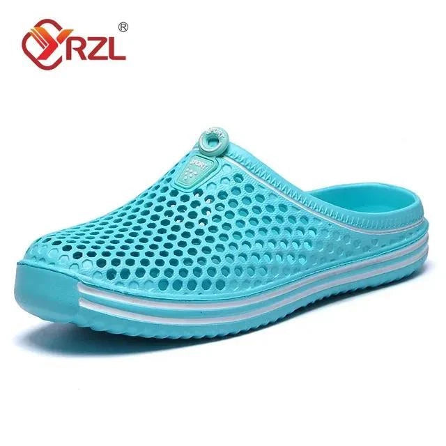 Men Summer Shoes Sandals Men's Holes Sandals Hollow Breathable Flip Flops