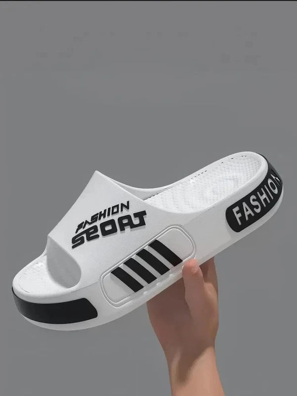 Men's Lightweight Summer Slippers Open Toe Breathable Flip Flops Indoor Outdoor