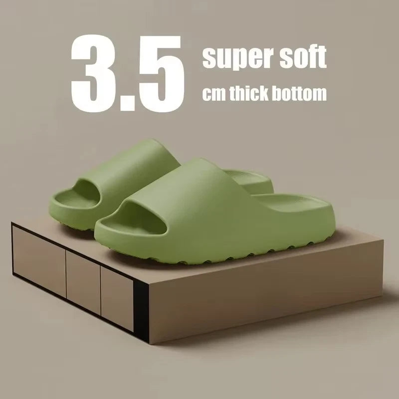 Coconut Slippers Cloud Thick-Soled Sandals Summer Fashion Soft Bottom Beach Men