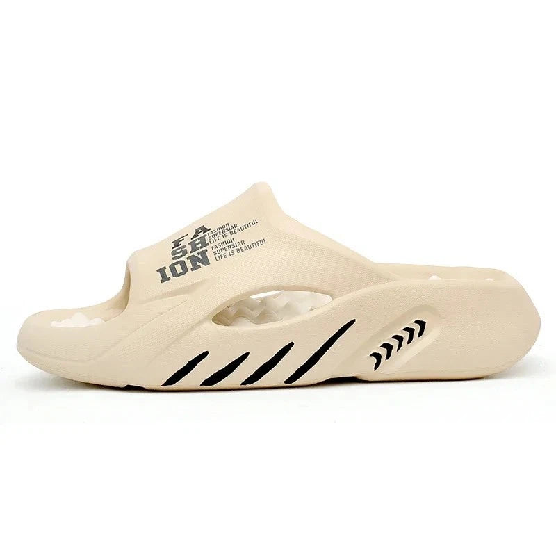 New Summer Men Massage Slippers Sandals Casual Beach Shoes Soft Sole Slides Gift