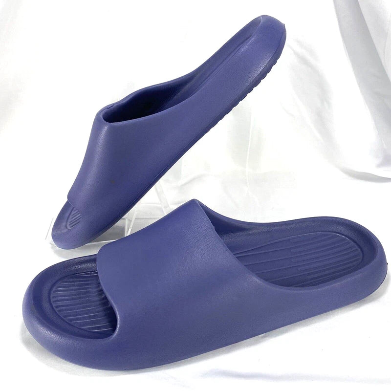 Unbranded Men's Molded Slide Sandals Sz 13.5-14 (12") Slipper Casual Beach Blue