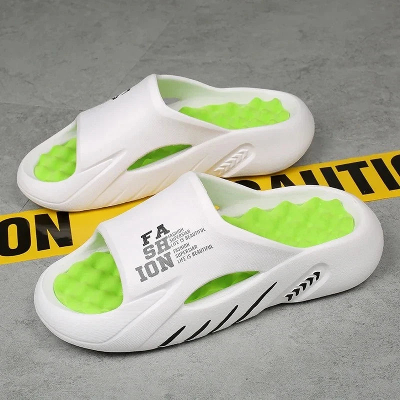 New Summer Men Massage Slippers Sides Indoor Outdoor Sandals Beach Casual Shoes