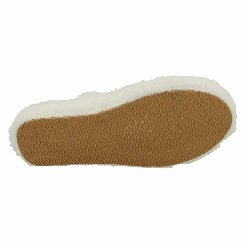 Ladies Faux Fur Striped Detail Sliders / Slippers : X2R119