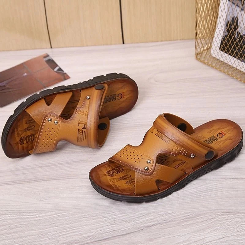 Men's Beach Open Toe Shoes Sandals High Quality Non-slip Men Slippers Breathable