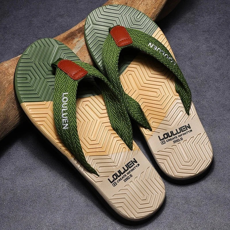 Men Flip Flops Summer Beach Slippers Breathable Casual Outdoor Footwear Shoes