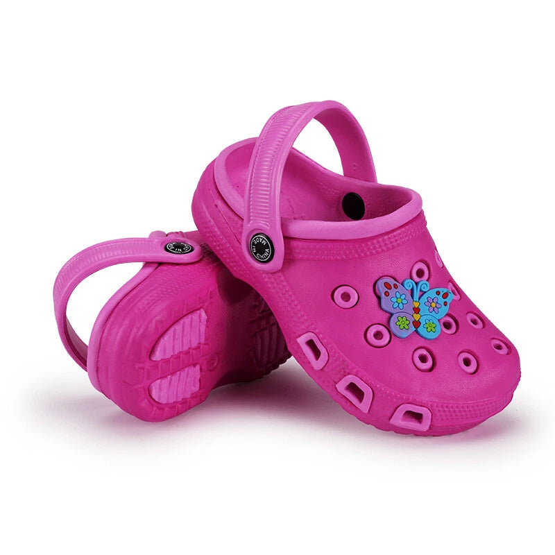 Garden Clogs Shoes Girls Boys Kids  Slip-On Casual Two-tone Slippers Sandals US