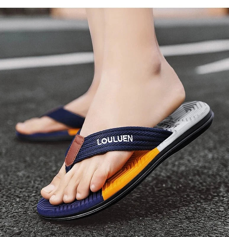 Men Flip Flops Summer Beach Slippers Breathable Casual Outdoor Footwear Shoes