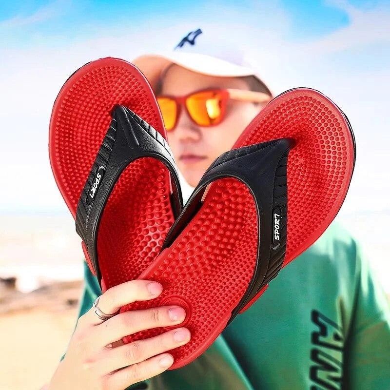 Massage Flip-flops Summer Men Slippers Beach Sandals Comfortable Men Casual Shoe