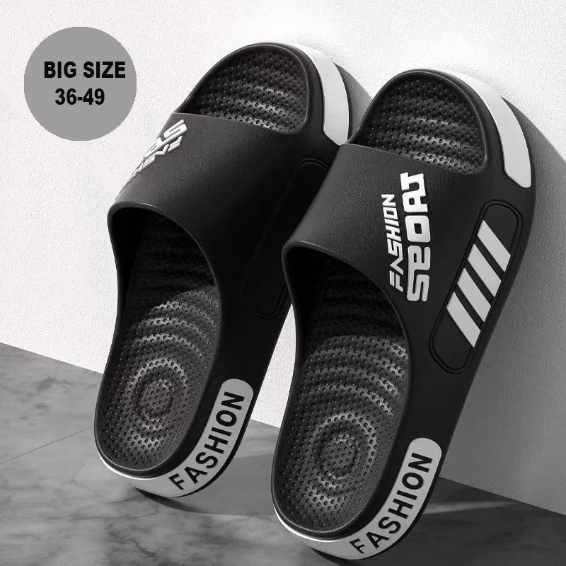 Men's Lightweight Summer Slippers Open Toe Indoor Outdoor Slides Flip Flops Gift