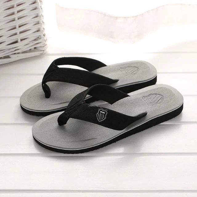 Summer Men Beach Slippers Sandals Non-slip Home Slippers Indoor House