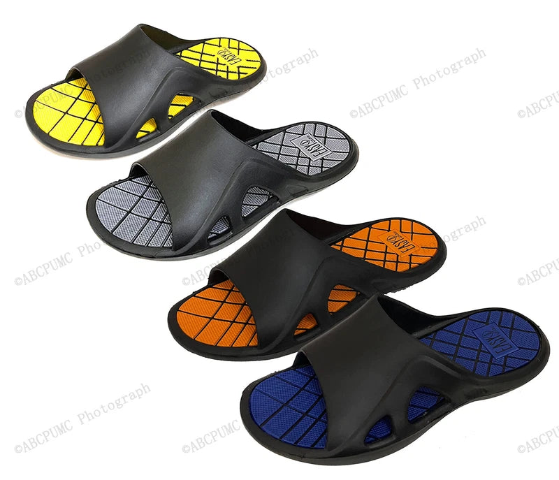 Men's Comfort Sandals Flip Flops Slide Sport Shower Beach Slip on Slippers Sizes