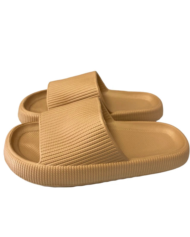 ON SALE!! Anti-Slip Cozy Pillow Slides Sandals Slippers Height Boosting Outdoor