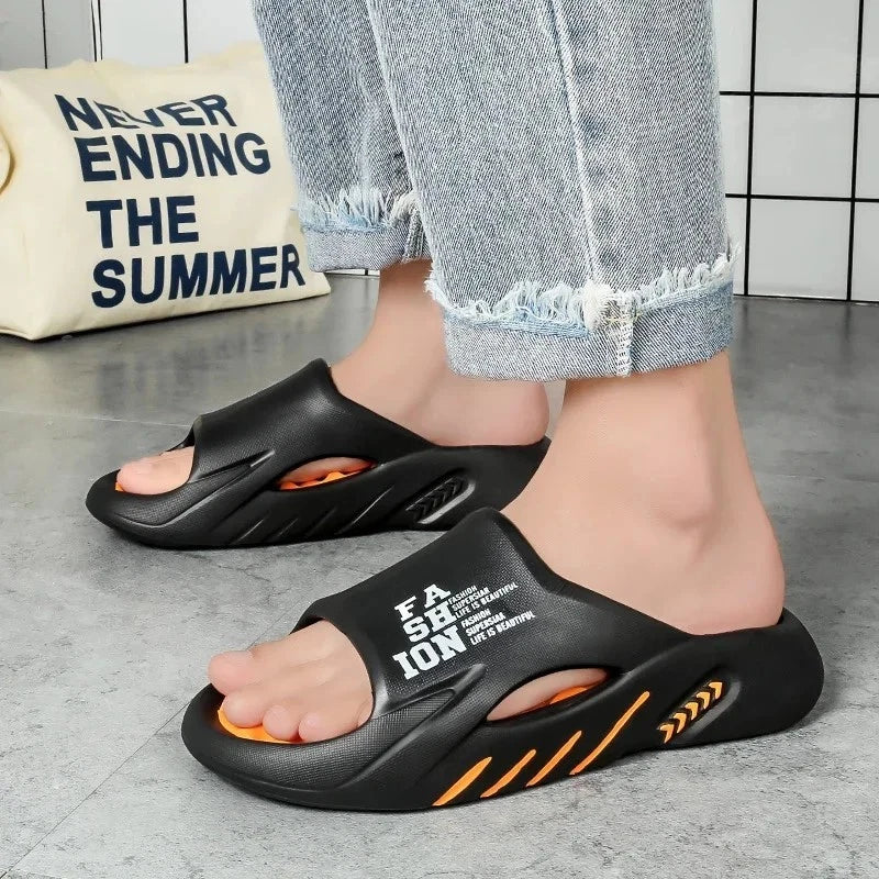 New Summer Men Massage Slippers Sides Indoor Outdoor Sandals Beach Casual Shoes