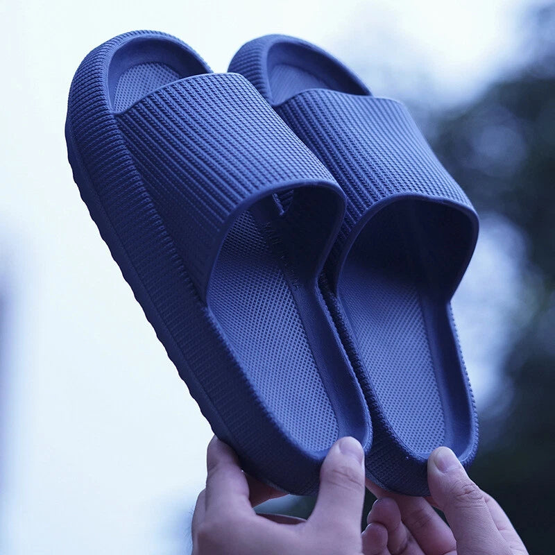 ON SALE!! Anti-Slip Cozy Pillow Slides Sandals Slippers Height Boosting Outdoor