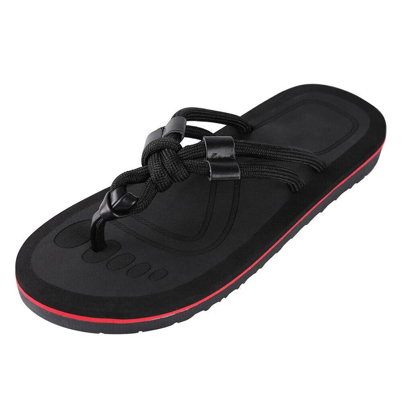 Men Summer Beach Fashion Thong Flip Flops Anti-Slip Sandals Casual Slippers 9-10