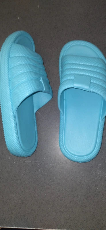 Women & Shower Slippers Hotel Beach Pool Bath Slip On Flat Slipper size