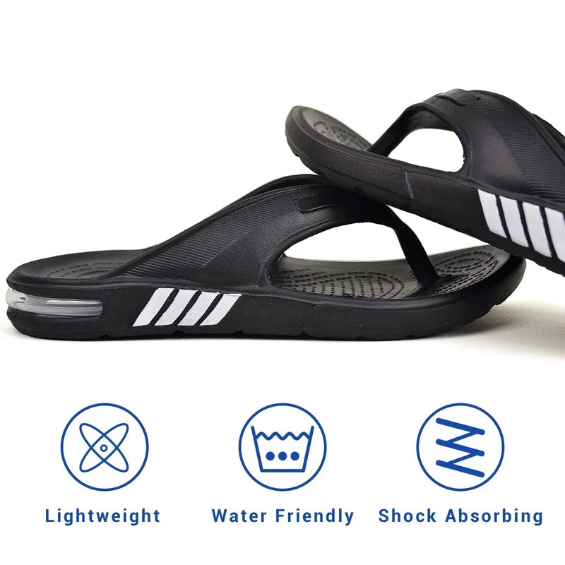Men Flip Flops Comfortable Slide Sandals Summer Shower Beach Shoes Slippers