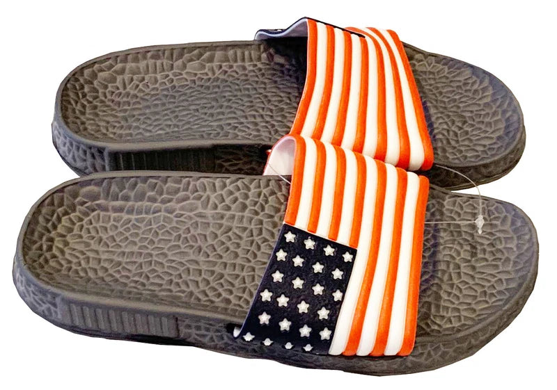 Mens Slip On Sport Sandals Slides Rubber Flip Flops Shower Slippers Pool Beach