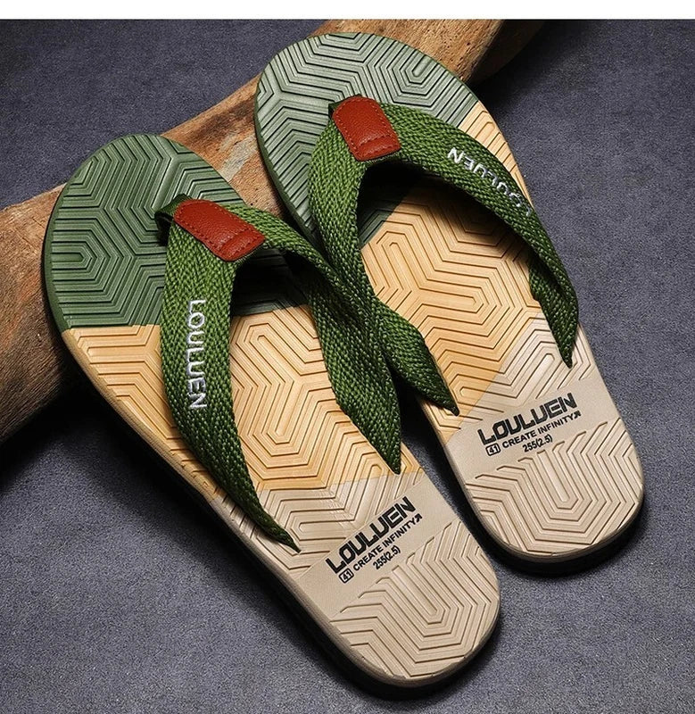 Men Flip Flops Summer Beach Slippers Breathable Casual Outdoor Footwear Shoes