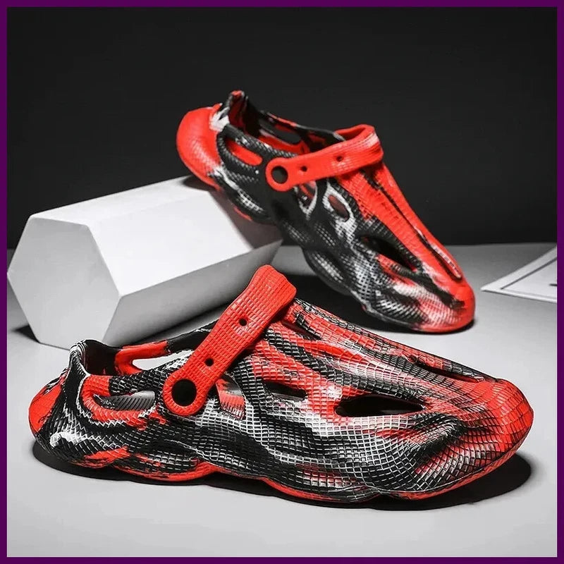 Men Slippers Camouflage Platform Outdoor Summer Clogs Shoe Women Beach.