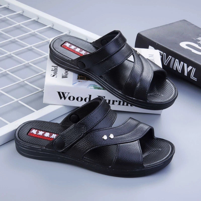 Summer Open Toe Men New Slingbacks Sandals Slippers Beach Shoes Casual Non-Slip