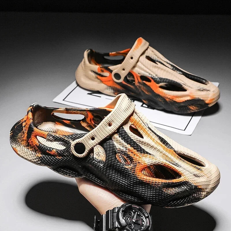 Men Slippers Camouflage Platform Outdoor Summer Clogs Shoe Women Beach.