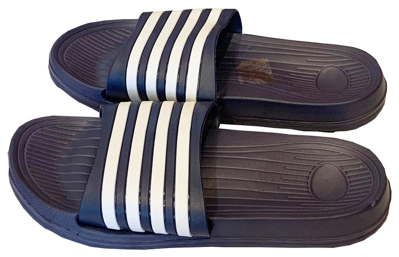 Mens Slip On Sport Sandals Slides Rubber Flip Flops Shower Slippers Pool Beach