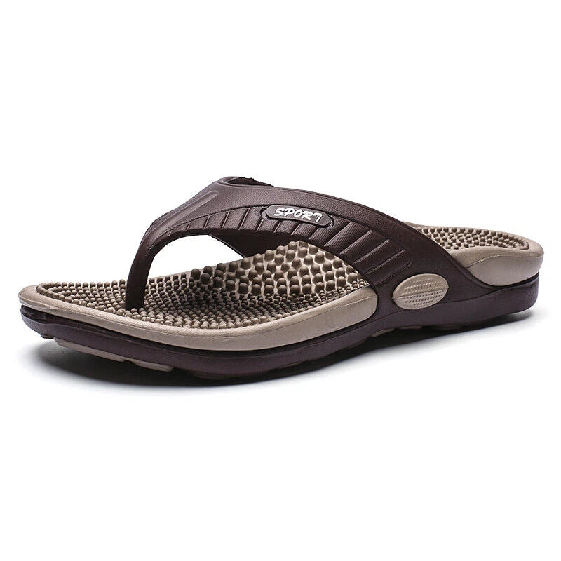 Mens Thong Flip Flops Sandals Farbic Comfort Beach Sandal Slippers US Size 6-12