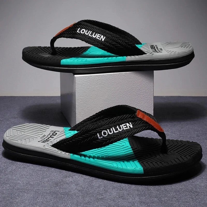 Men's Summer Flip Flops Breathable Casual Beach Slippers Sandals Shoes Gym Gift