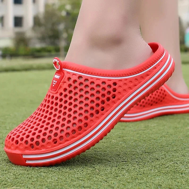 Aqua Shoes Unisex Hollow Out Slippers Casual Couple Beach Sandal Flip Flops
