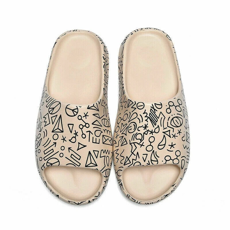 2023 Summer Slides Breathable Beach Sandals Flip Flops Mouth Mens Soft Slippers