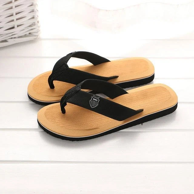 Summer Men Beach Slippers Sandals Non-slip Home Slippers Indoor House