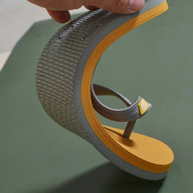 Men's Minimalist Flip Flops  Summer Fashion Outdoor Wear-resistant Beach Sandals