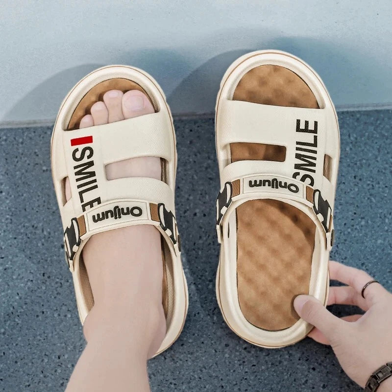 New Men's Massage EVA Slides Ultimate Comfort for Indoors Outdoors Shoes Gift