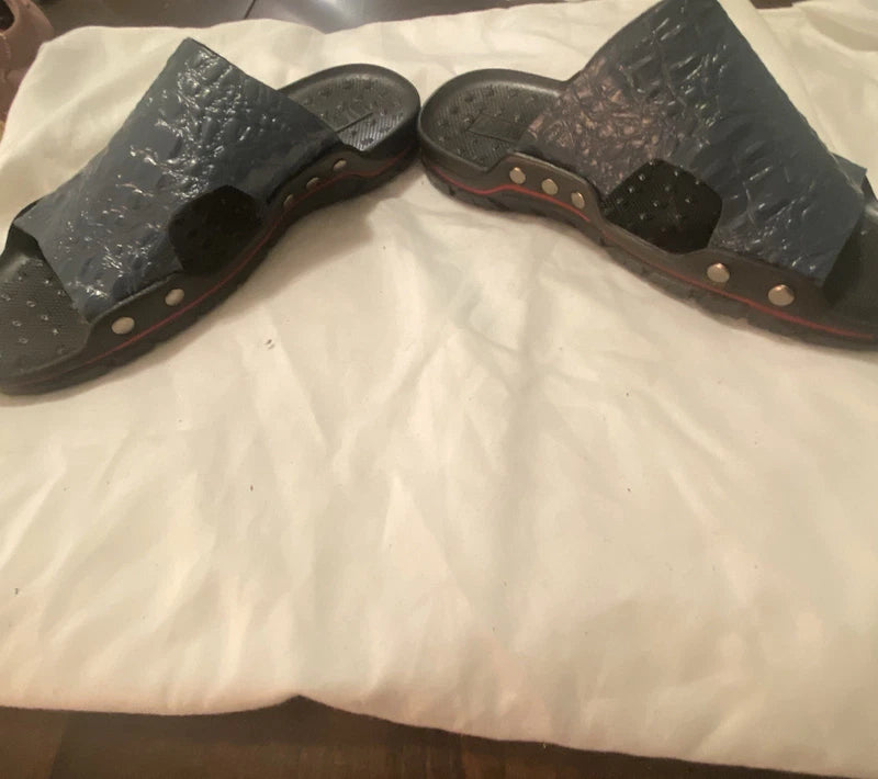 Men's Summer Slip on Sandals Outdoor Beach Slippers Casual Shoes Flats Slides