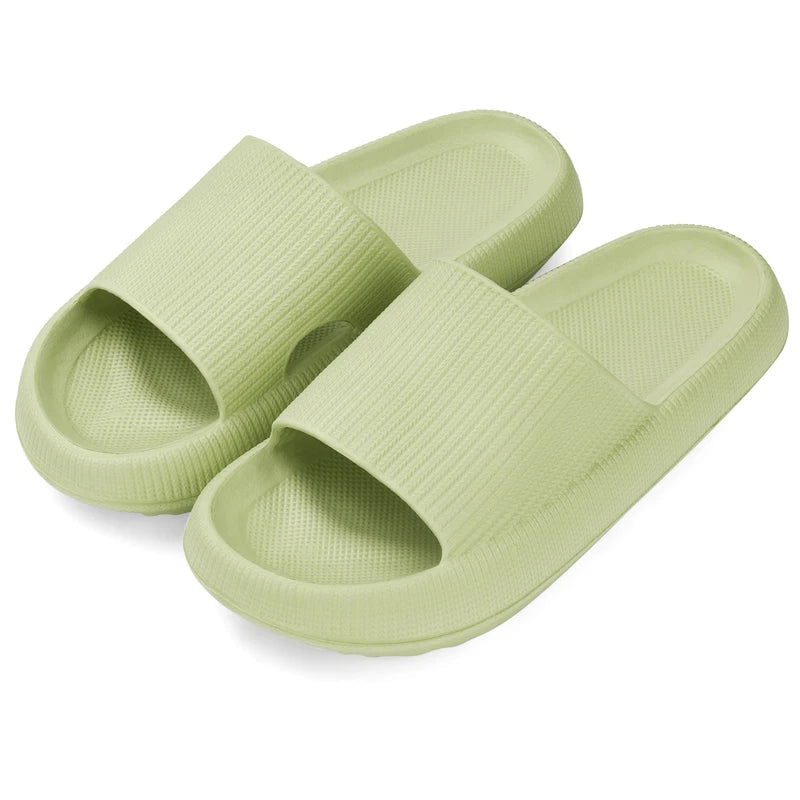 Women Men Cloud Slippers Comfort Pillow Slide Sandals Bathroom Beach Home Shoes