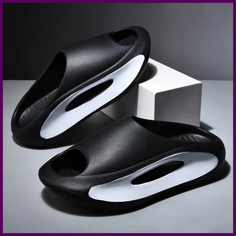 Summer Thick Sole Slippers Men Women EVA Soft Bottom Indoor Home Slides Sandals