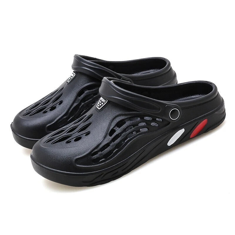 Men Garden Shoes Slip-on Outdoor Beach Slippers Sandals Lightweight Breathable