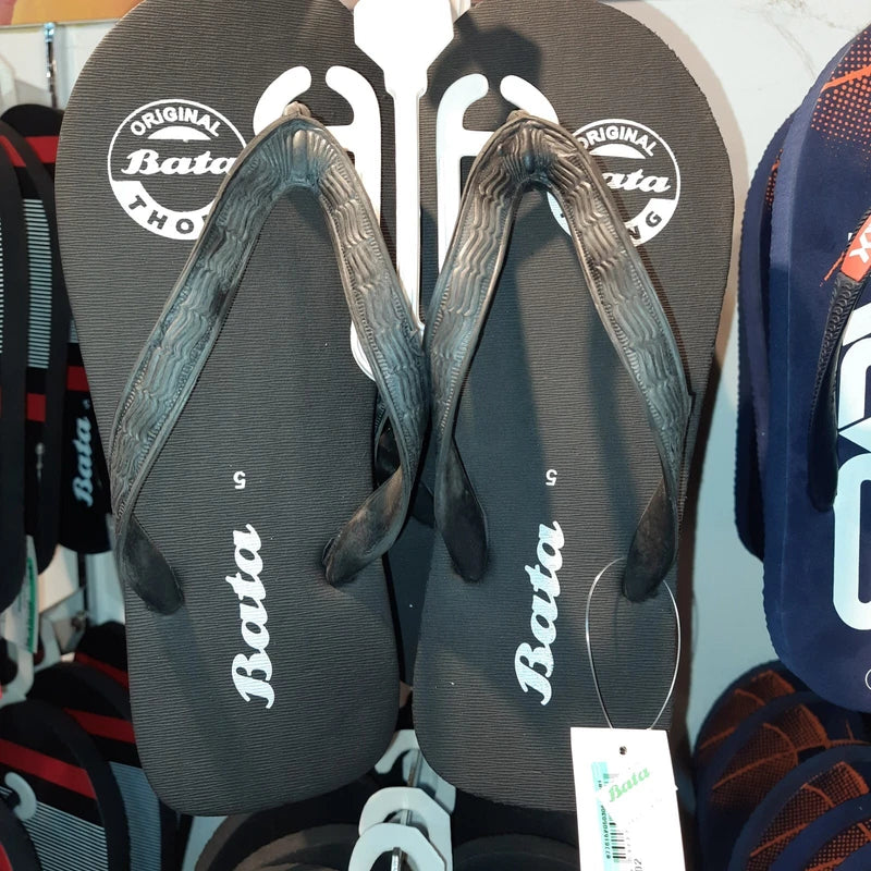 Men's Summer Sandals Natural Rubber Slippers Beach Shoes Regular Fit