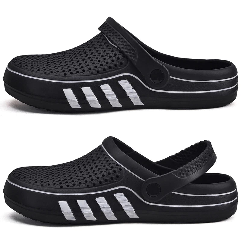 Men's Garden Shoes Water Clogs Boys Antislip Slide Sandals Shower Pool Slippers