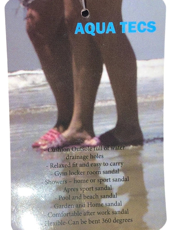 TECS Men's Shower Shoe with Open Toe Rubber Sole Size 12 Black Gym, Beach, Dorm