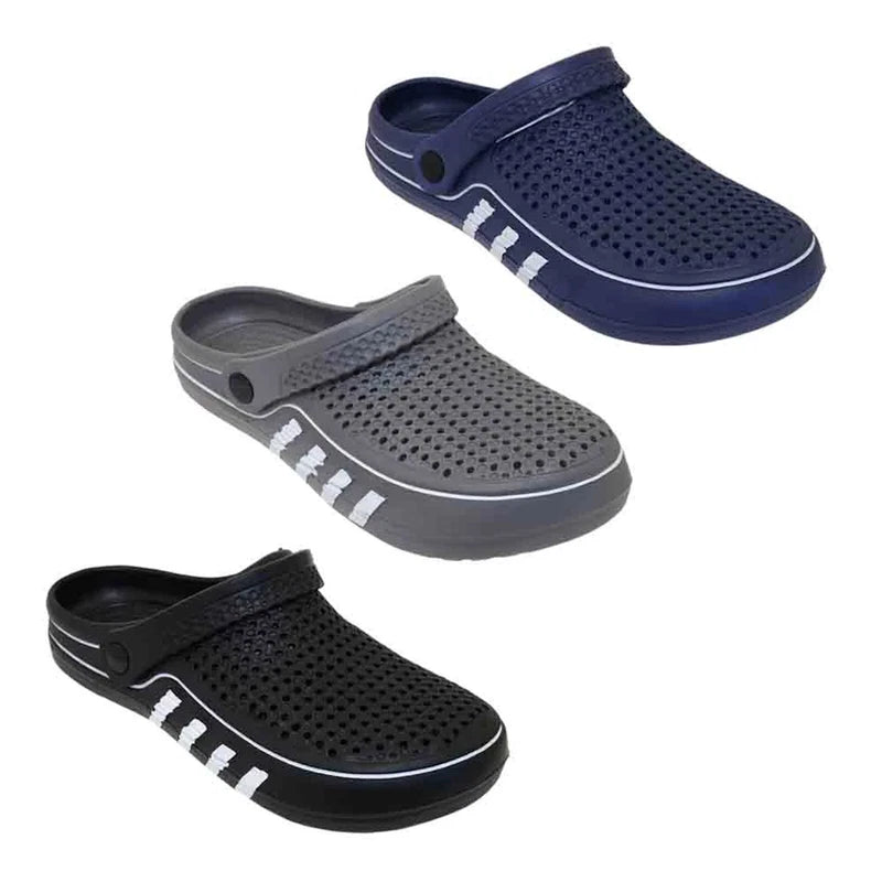 Men's Garden Shoes Water Clogs Boys Antislip Slide Sandals Shower Pool Slippers
