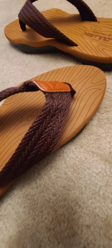 NEW Mens Comfort Beach Sandals Fabric Slippers (US Size 11) *SHIPS SAME DAY USA*